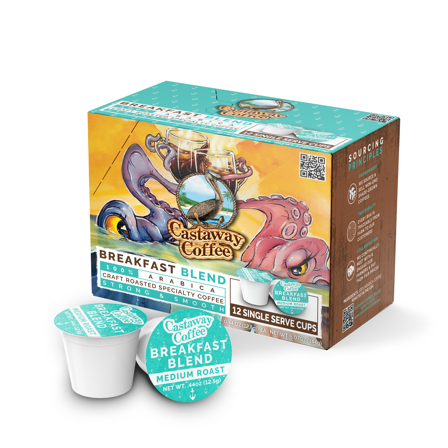 Castaway Coffee Breakfast Blend K-Cup Pod 12 Count