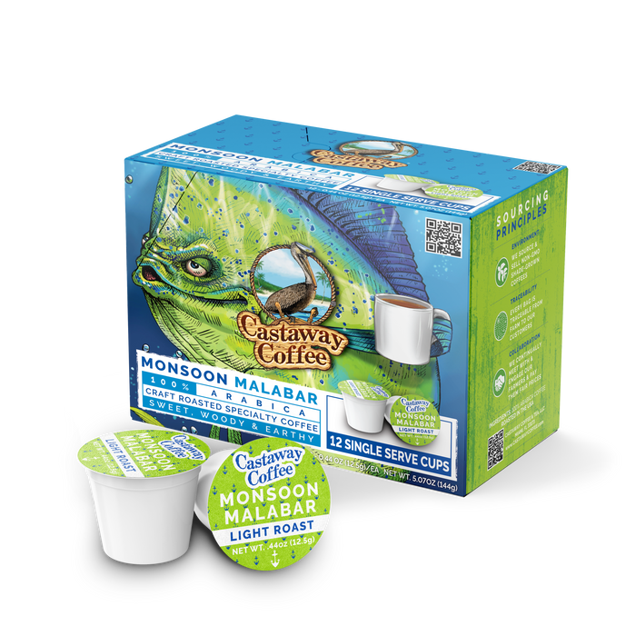 Castaway Coffee Monsoon Malabar K-Cup Pod 12 Count – The Pan Handle